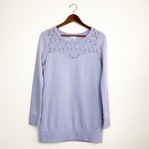 Victoria's Secret Sweater Periwinkle Lace